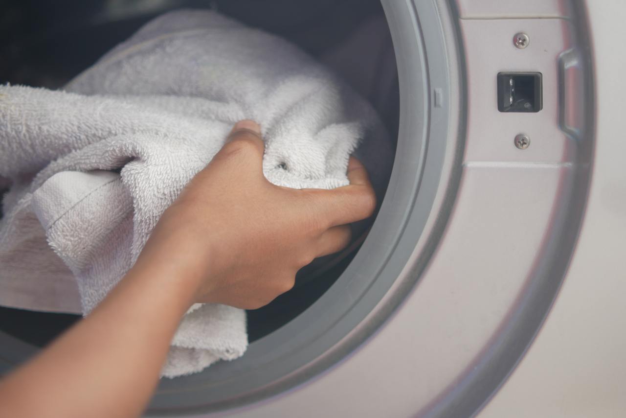 Asciugamani e lavaggio in lavatrice
