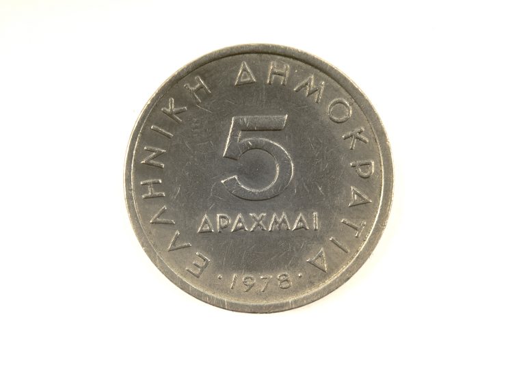 Moneta da 5 dracme (depositphotos) - ilcorrierino.com