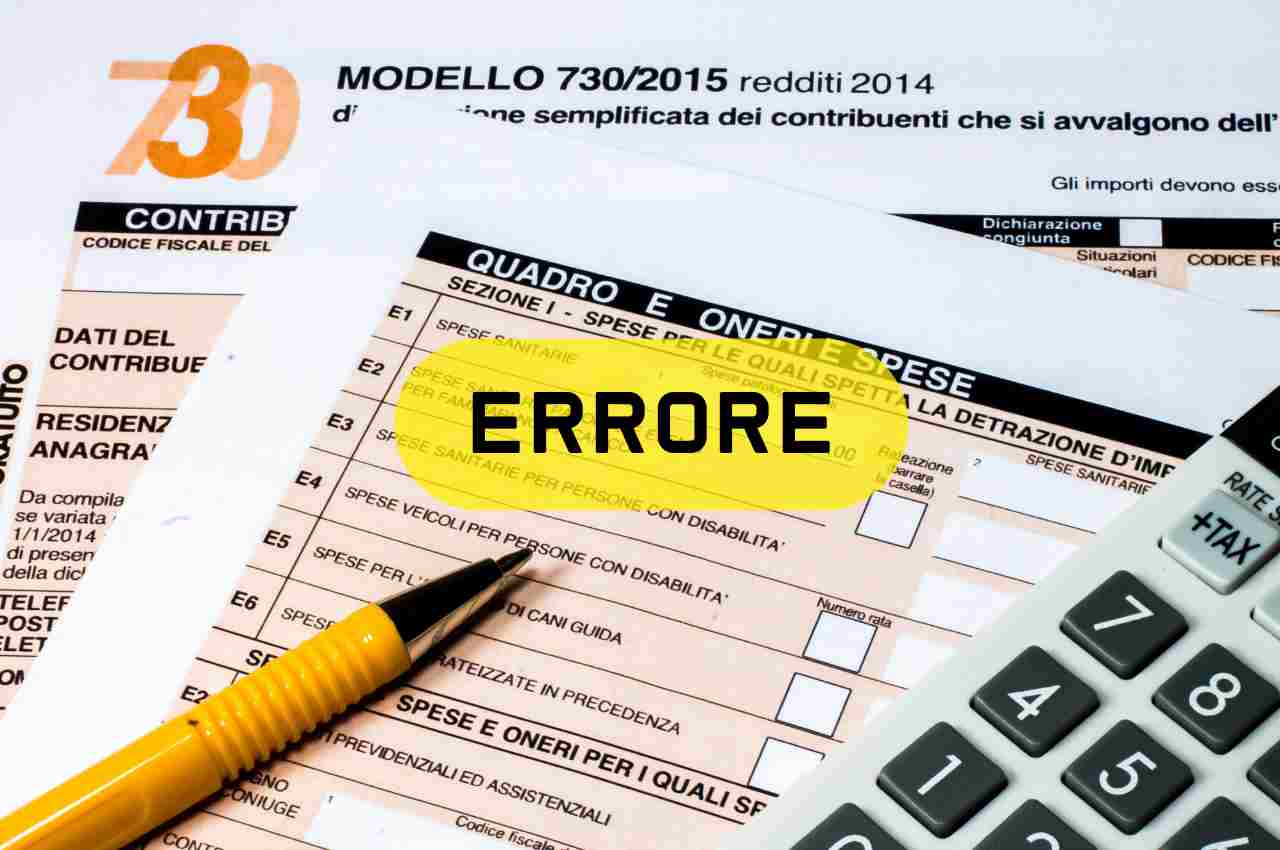 Errori nel modello 730/24