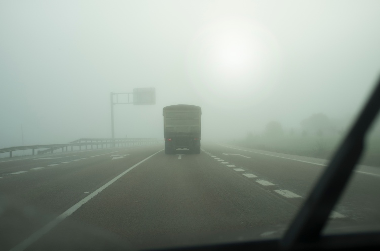 Nebbia in autostrada 
