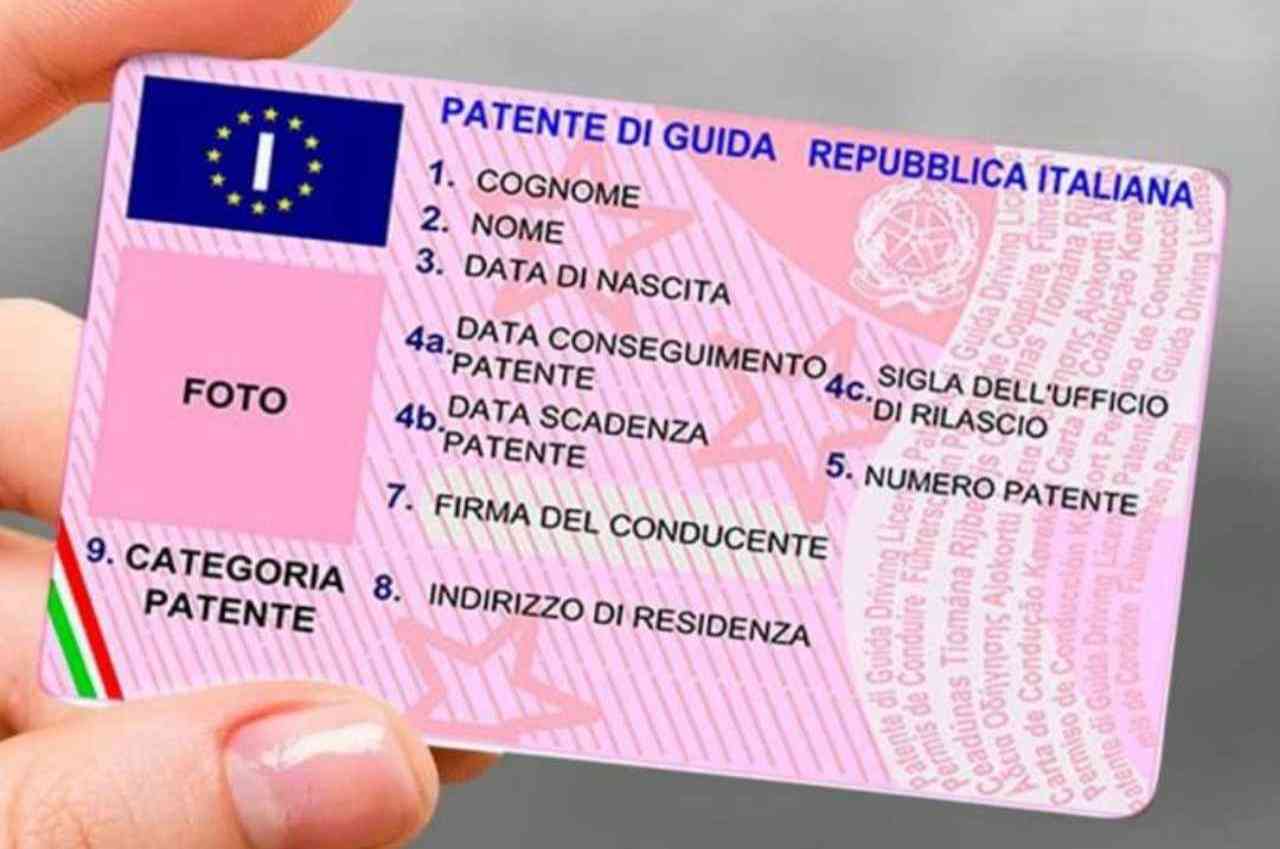 La tassa per la patente di guida