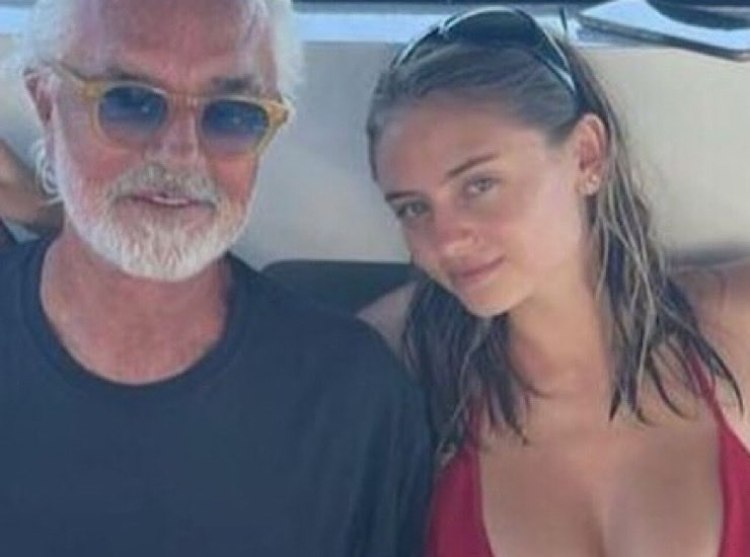 Flavio Briatore in vacanza con Leni