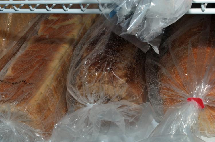 Pane in freezer