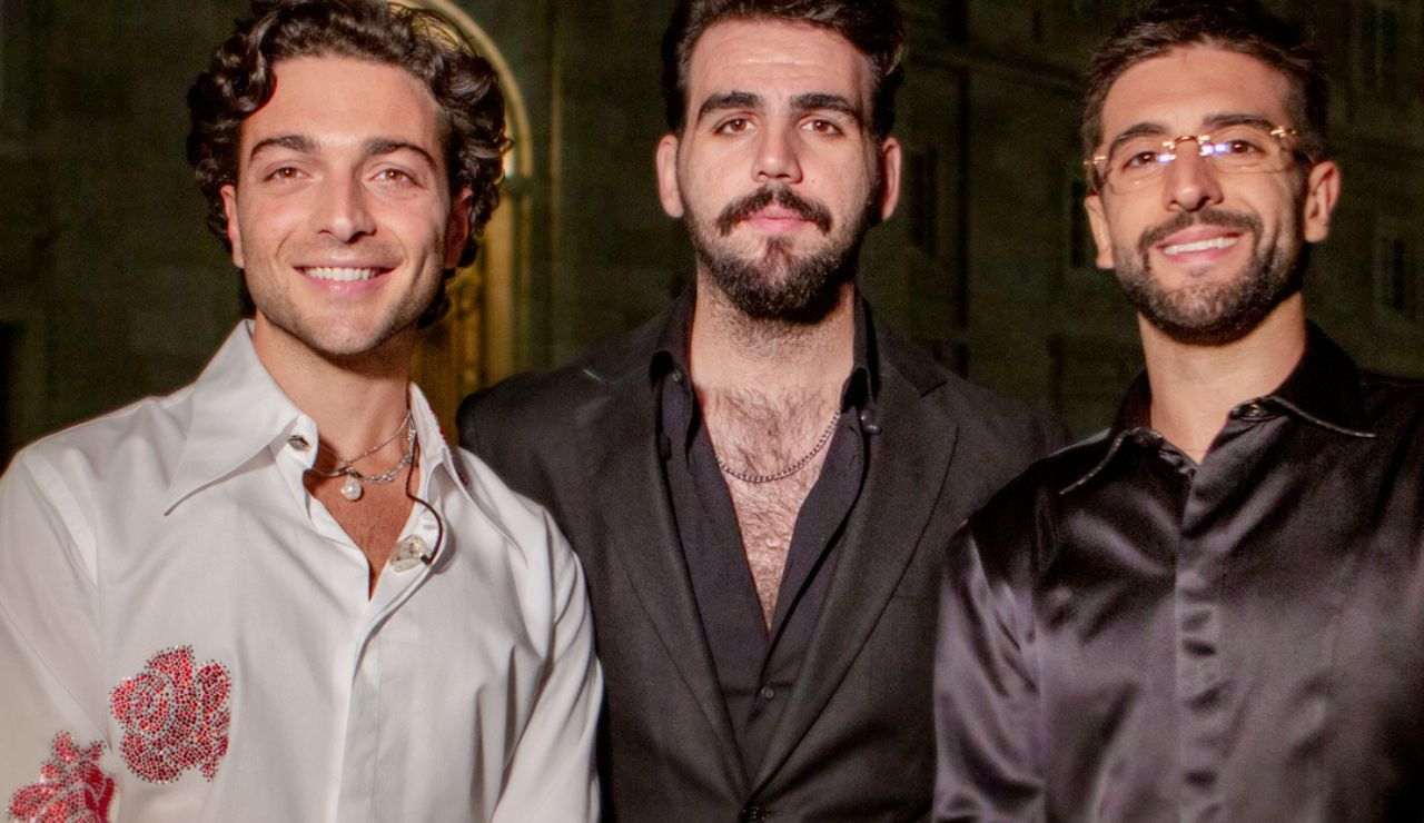 I componenti de Il Volo in posa per uno scatto